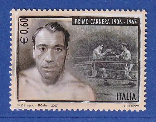 Italien 2007 Primo Carnera, Boxweltmeister  Mi.-Nr. 3195 ** 