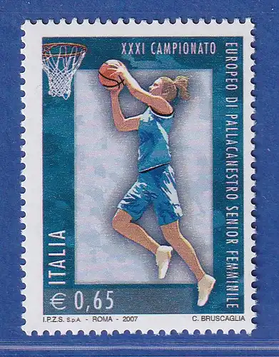 Italien 2007 Basketball-Europameisterschaft der Frauen  Mi.-Nr. 3199 ** 