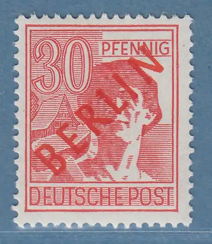 Berlin Rotaufdruck 30 Pfg Mi.-Nr. 28 einwandfrei postfrisch, geprüft Schlegel 