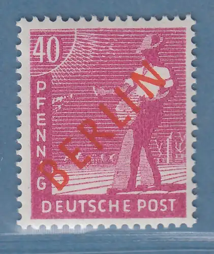 Berlin Rotaufdruck 40 Pfg Mi.-Nr. 29 einwandfrei postfrisch, geprüft Schlegel 