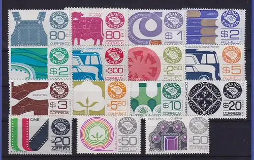Mexiko exportiert Freimarken Lot 15 Werte **, dabei hohe, bessere Werte