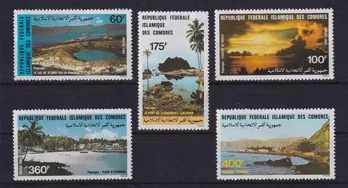 Komoren 1983 Landschaften, Tourismus Mi.-Nr. 691-95  ** / MNH