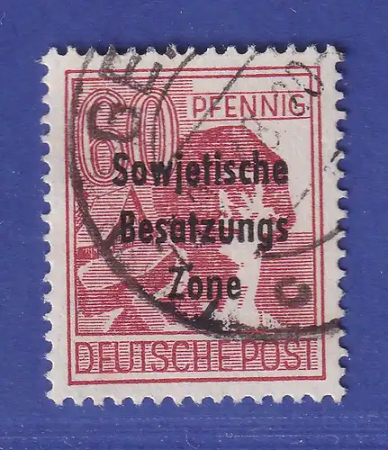 SBZ allg. Ausg. Maschinenaufdruck helle 60er Mi.-Nr. 195a gest. gepr. HERBST BPP