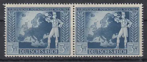 Deutsches Reich 1942 Postkongress Mi.-Nr. 820 mit Plattenfehler II **