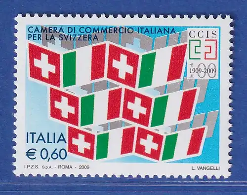 Italien 2009 Italienische Handelskammer für die Schweiz, Mi.-Nr. 3291** 