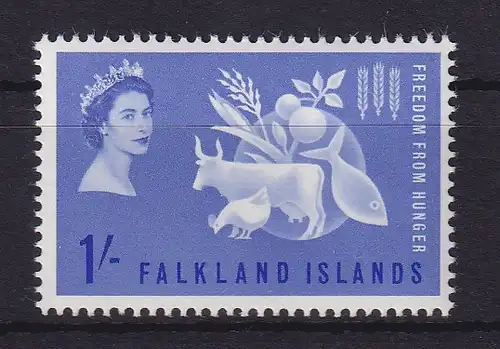Falkland-Inseln 1963 Brot für die Welt Mi.-Nr. 141 postfrisch **
