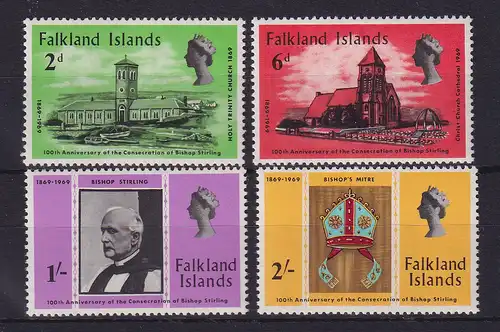 Falkland-Inseln 1969 Bischof Stirling Mi.-Nr. 179-182 postfrisch **