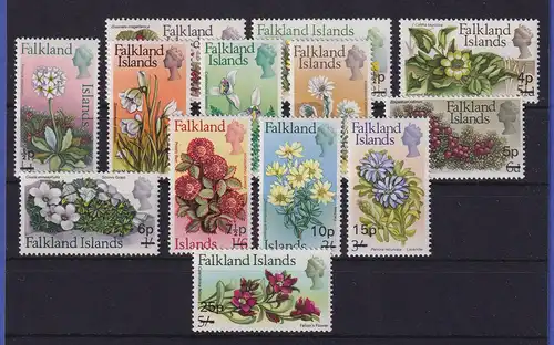 Falkland-Inseln 1971 Einheimische Blumen Mi.-Nr. 192-204 postfrisch **