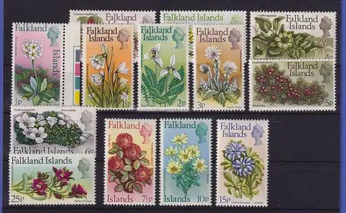 Falkland-Inseln 1972 Einheimische Blumen Mi.-Nr. 205-217 postfrisch **