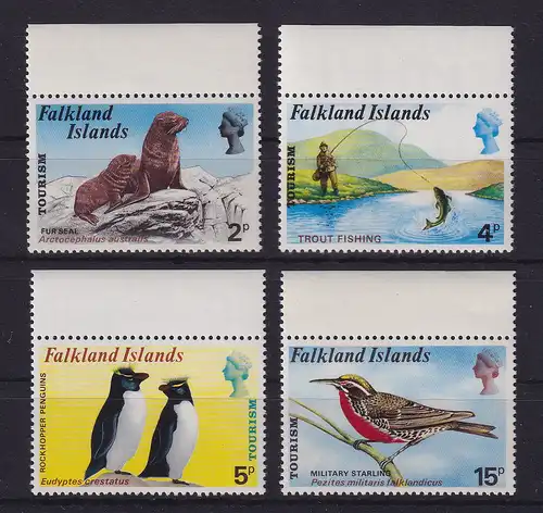 Falkland-Inseln 1974 Tourismus Einheimische Tiere Mi.-Nr. 222-225 postfrisch **