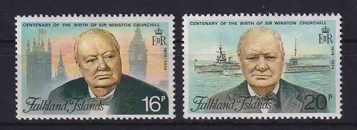 Falkland-Inseln 1974 Winston Churchill Mi.-Nr. 230-231 postfrisch **