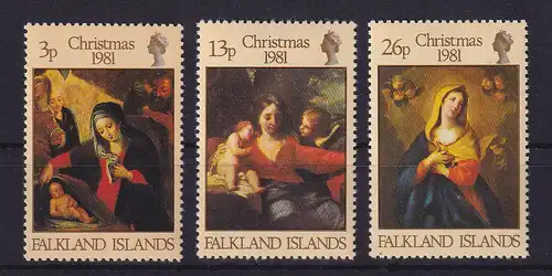 Falkland-Inseln 1981 Weihnachten Mi.-Nr. 333-335 postfrisch **