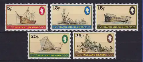 Falkland-Inseln 1982 Schiffswracks Mi.-Nr. 341-345 postfrisch **