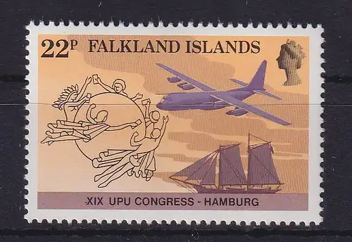 Falkland-Inseln 1984 UPU-Kongress in Hamburg Mi.-Nr. 411 postfrisch **