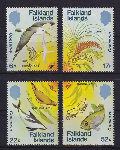 Falkland-Inseln 1984 Naturschutz Mi.-Nr. 415-418 postfrisch **