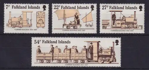 Falkland-Inseln 1985 Historische Camber-Eisenbahn Mi.-Nr. 419-422 postfrisch **