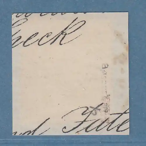 Dt. Reich gr. Brustschild, Mi.-Nr. 17a auf Briefstück O HAMBURG  gpr. BPP