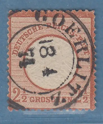 Dt. Reich gr. Brustschild, Mi.-Nr. 21a mit Preußen-O GOERLITZ , höher gpr. BPP