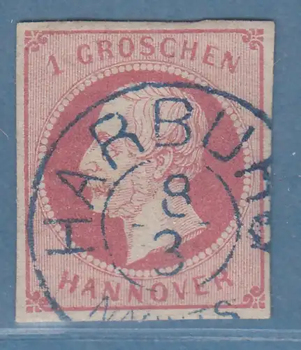 Hannover 1859 König Georg V. 1 Groschen Mi.-Nr.14a schön O HARBURG