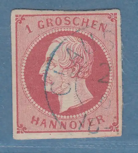 Hannover 1859 König Georg V. 1 Groschen Mi.-Nr.14a sauber O CLAUSTHAL
