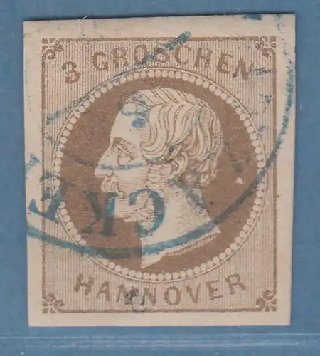 Hannover 1859 König Georg V. 3 Groschen Mi.-Nr.19a gestempelt gpr. BPP