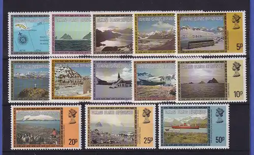 Falkland-Inseln Dependencies 1984 Landschaften Mi.-Nr. 78-90 II postfrisch **