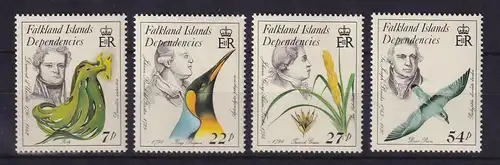 Falkland-Inseln Dependencies 1985 Naturforscher Mi.-Nr. 138-141 postfrisch **