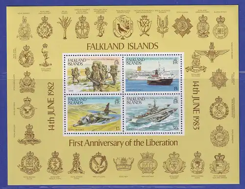 Falkland-Inseln 1983 Jahrestag der Befreiung Mi.-Nr. Block 3 postfrisch **