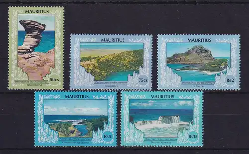 Mauritius 1991 Naturschutz Mi.-Nr. 725-729 I postfrisch **