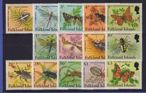 Falkland-Inseln 1984 Insekten und Spinnen Mi.-Nr. 390-404 (ohne Nr. 395) **