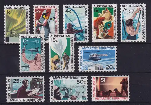 Australische Antarktis 1966 Antarktisforschung Mi.-Nr. 8-18 postfrisch **