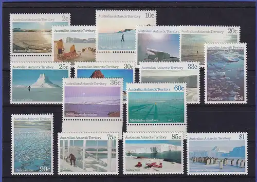 Australische Antarktis 1984/87 Landschaften Mi.-Nr. 63-72, 74-78 postfrisch **