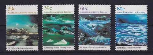 Australische Antarktis 1989 Landschaftsgemälde Mi.-Nr. 84-87 postfrisch **