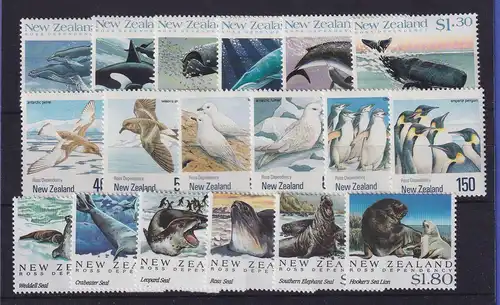 Neuseeland 1988/92 Tiere der Antarktis Mi.-Nr. 1056-1061,1144-1149,1220-1225 ** 