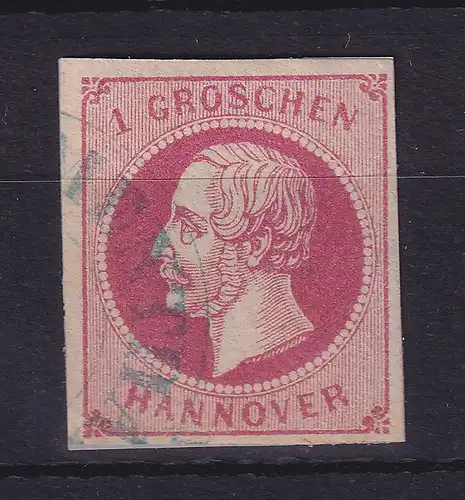 Hannover 1859 König Georg V. 1 Groschen  Mi.-Nr. 14 a  gestempelt