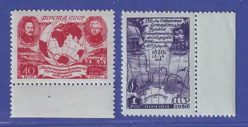 Sowjetunion 1950 Antarktisexpedition Mi.-Nr. 1513-1514 Randstücke postfrisch **
