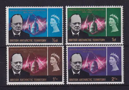 Britische Antarktis 1966 Winston Churchill Mi.-Nr. 16-19 postfrisch **