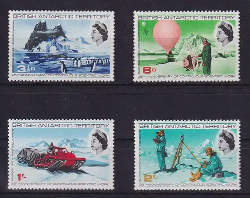 Britische Antarktis 1969 Antarktisforschung Mi.-Nr. 20-23 postfrisch **