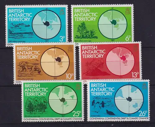 Britische Antarktis 1982 Gondwanaland Mi.-Nr. 88-90 postfrisch **