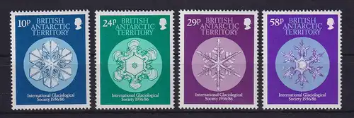 Britische Antarktis 1986 Schneekristalle Mi.-Nr. 136-139 postfrisch **
