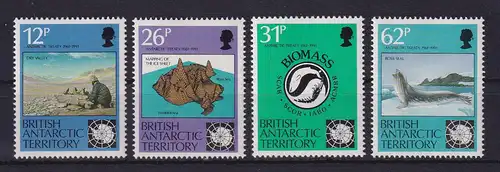 Britische Antarktis 1991 Antarktisvertrag Mi.-Nr. 181-184 postfrisch **