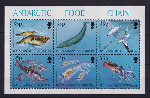 Britische Antarktis 1994 Nahrungsketten der Antarktis Mi.-Nr. Block 2 **