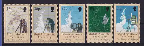 Britische Antarktis 1998 Kartographie Mi.-Nr. 267-271 postfrisch **