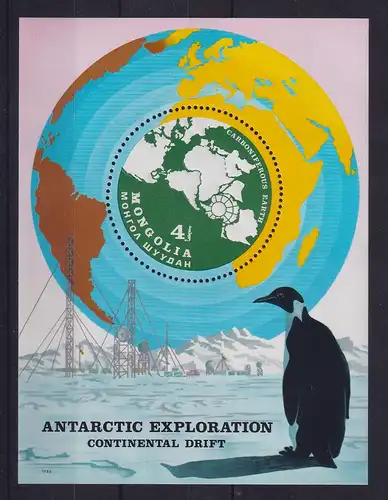 Mongolei 1980 Antarktisforschung Mi.-Nr. Block 67 postfrisch **