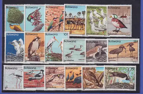 Botswana 1982 Vögel Mi.-Nr. 299-316 postfrisch **