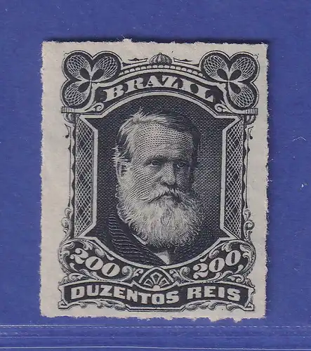 Brasilien 1877 Kaiser Dom Pedro II. 200 Reis Mi.-Nr. 43 (*)