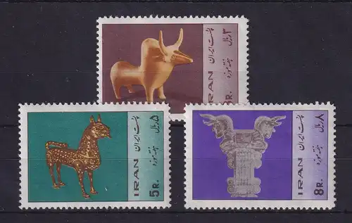 Iran 1967 Antike Kunstwerke Mi.-Nr. 1335-1337 postfrisch ** 