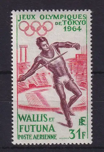 Wallis et Futuna 1964 Olympiade Speerwerfer Mi.-Nr. 205 postfrisch **