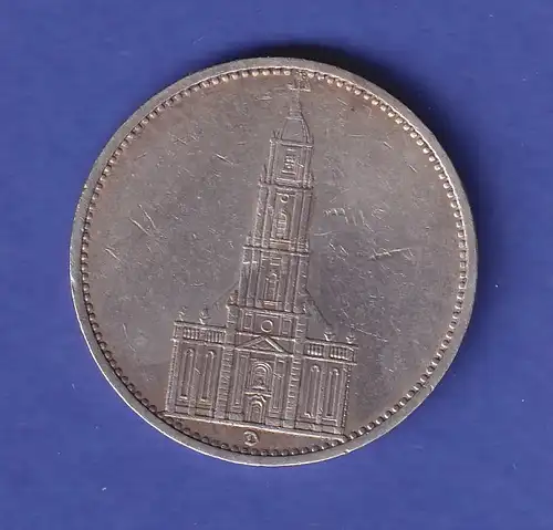 Deutsches Reich Silbermünze 5 Reichsmark Garnisonkirche 1935 D