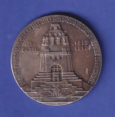 Silbermedaille zur Einweihung des Völkerschlachtdenkmals in Leipzig 1913
